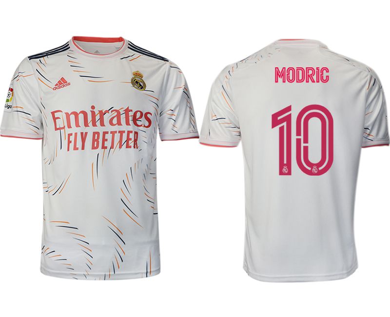 Men 2021-2022 Club Real Madrid home aaa version white #10 Adidas Soccer Jersey